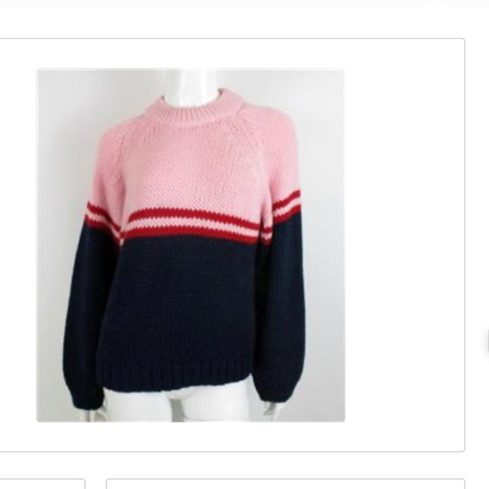 NWT XIRENA ALPACA BLEND CHUNKY KNIT pullover Size Small